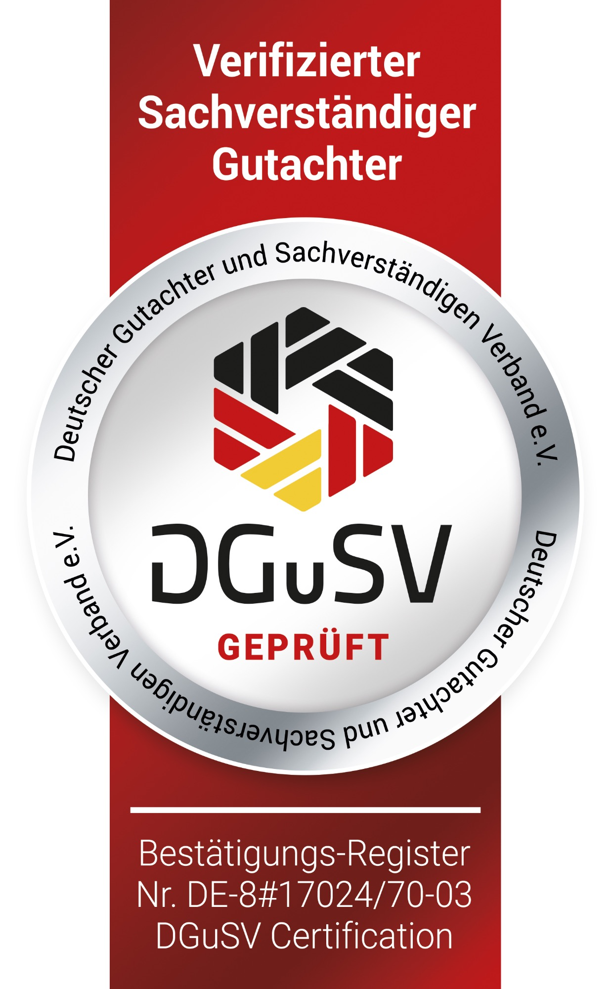 DGuSV verifizierter Sachverständiger Gutachter